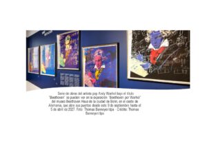 Serie de obras del artista pop Andy Warhol bajo el título "Beethoven" se pueden ver en la exposición "Beethoven por Warhol" del museo Beethoven Haus de la ciudad de Bonn, en el oeste de Alemania, que abre sus puertas desde este 9 de septiembre hasta el 5 de abril de 2027. Foto: Thomas Banneyer/dpa - Crédito: Thomas Banneyer/dpa